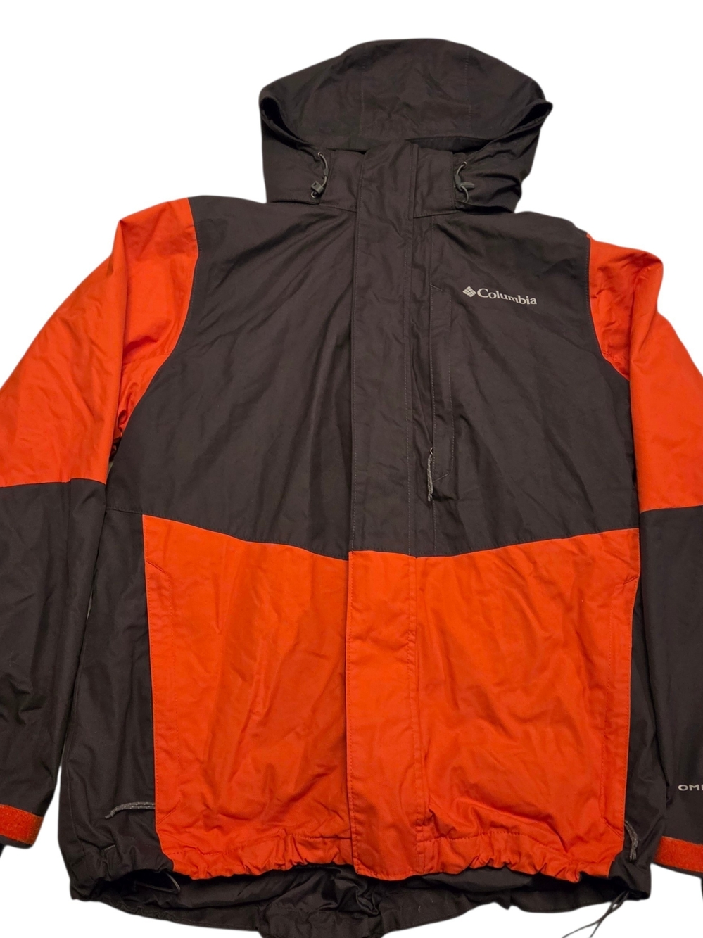 Columbia Jacket Mens M Orange/Blk 3-in-1 Omni-Tech Omni-Heat Hooded Interchange